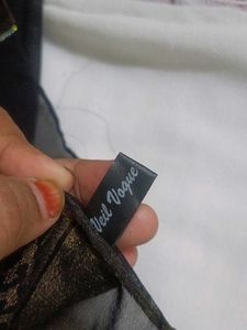 Elegant Black stole ( hijab)with Embellishments