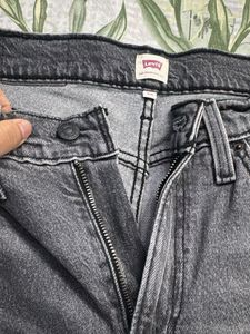Levi's Grey Wash Wide Leg Jeans
