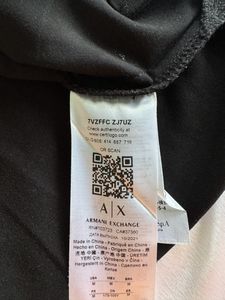 Armani Exchange Black Polo Shirt