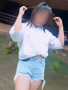 Light Blue Distressed Denim Shorts