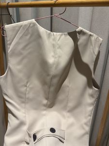 Brand New Beige Tailored Waistcoat – XS