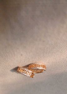 Elegant Gold Tone Hoop Earrings