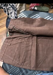 Color Plus Brown Slim Fit Formal Pants