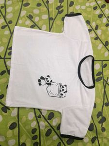 Cute Panda Pocket T-Shirt