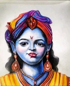 Krishna Portrait Art