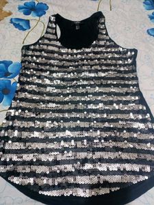 Mango Sparkling Sequin Tank Top