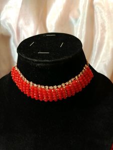 Red Sparkle Cute Necklace