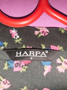 Beautiful Floral Printed Jeans Top