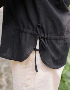 Stylish Black Cotton Kurta/Top