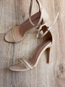 Stylish Nude Strappy Heels