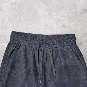 Corduroy-Texture Relaxed Fit Trousers
