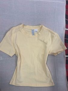 cute babby yellow fitted tee