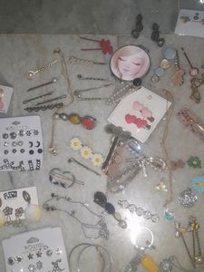 Korean Charms, Necklaces,Hair Accessories Lot