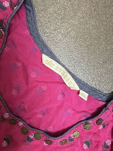 Cute Pink Polka Dot Maxi Dress