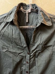 Classic Dark Grey Button-Up Shirt