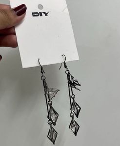 Elegant Butterfly Drop Earrings