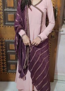 Elegant Pink Kurta Set with Dupatta