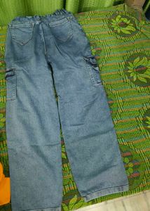 Light Wash Cargo Jeans