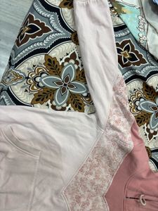 Pink Hooded Sweatshirt with Floral Detail