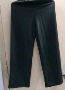 Black Wide Leg Trousers(polyester)