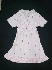 Cute Cactus Print Pink Nightgown