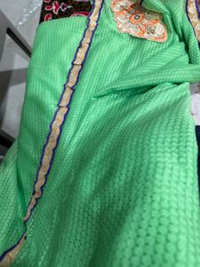 Elegant Green Saree Very light weight article
