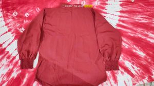 Maroon Embroidered shirt