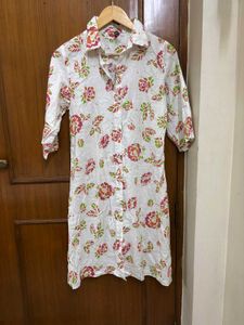 Floral Print Button-Down Dress