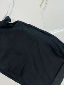 Chic Black Tie-Sleeve Top