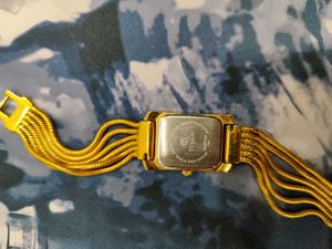 Elegant Gold Titan Watch