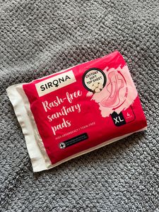 Sirona Rash-free Sanitary 4 Pads XL (New)