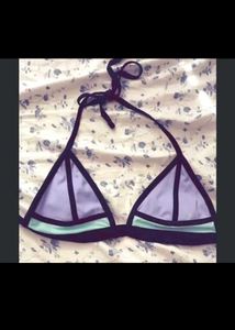 Stylish Colorblock Bikini Top
