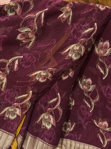 Elegant Floral Print Saree