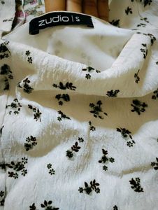 White Floral Mini Dress