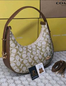 Stylish Hobo Bag with Signature Print