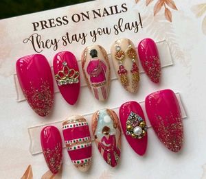 Press On Nail Set - Pink
