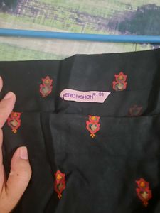 Black Rangoli Print Dress
