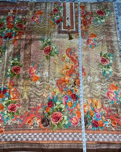 Vibrant Floral Print Indian Suit