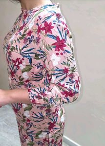 Floral Print Stylish Dress