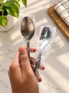 White Star Stainless Steel Bowls with Spoons