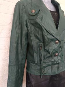 Imported Green Leather Jacket
