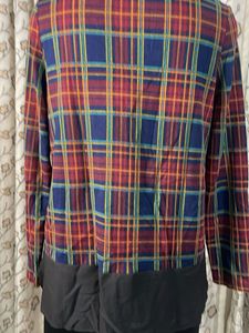 Chic Plaid Long Sleeve Top
