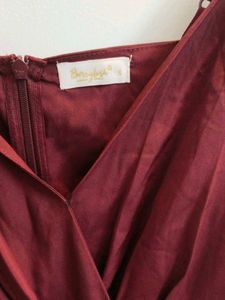 New Elegant Burgundy Maxi Dress-  Unused