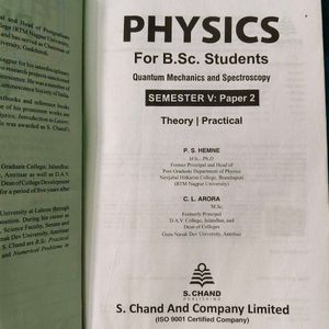 Physics for B.Sc. Students Books