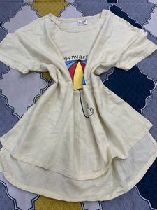yellow short kurti
