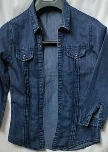 Stylish Blue Denim Button-Down Shirt
