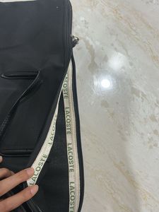 Black Lacoste Tote Bag