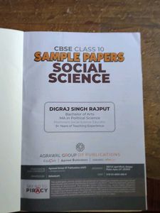 CBSE Class 10 Social Science Sample Papers