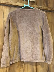 Studio Brown Fuzzy Long Sleeve Top
