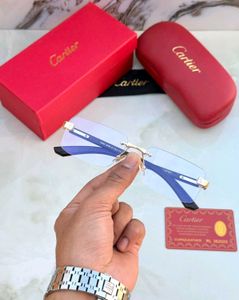 Cartier Rimless  sunglasses premium stock